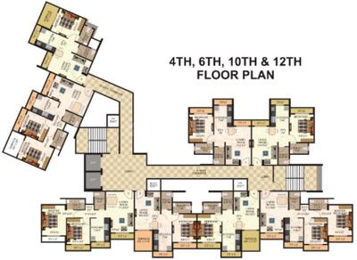 Project Image of 404.0 - 590.0 Sq.ft 1 BHK Apartment for buy in Kalyani Bhavani Heights Wing A And B
