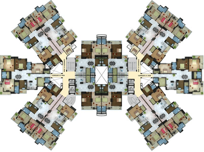 Project Image of 1094 Sq.ft 2 BHK Apartment / Flat for sale in Vrindavan Yojana for Rs. 8900000