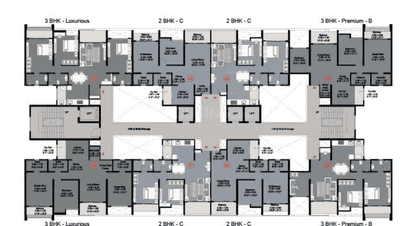 Project Image of 685.56 - 1076.0 Sq.ft 2 BHK Apartment for buy in Kohinoor West View Reserve II