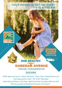 Project Image of 586.0 - 1066.0 Sq.ft Residential Plot Plot for buy in Time Kuberan Avenue