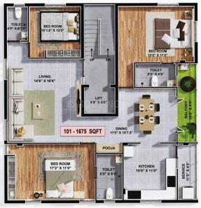 Project Image of 825.0 - 1675.0 Sq.ft 2 BHK Apartment for buy in SHDC Sai Virukshaa