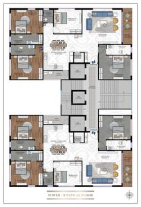 Project Image of 1754.09 - 3465.12 Sq.ft 3 BHK Apartment for buy in Rajhans Eronzza