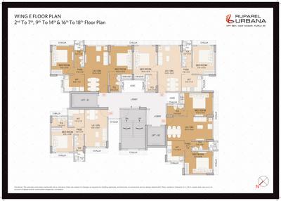 Project Image of 0.0 - 595.0 Sq.ft 2 BHK Apartment for buy in Ruparel Urbana