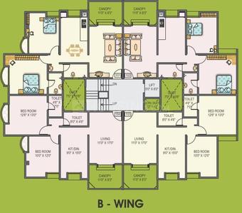 Project Image of 830.0 - 1290.0 Sq.ft 2 BHK Apartment for buy in Kohinoor Latis