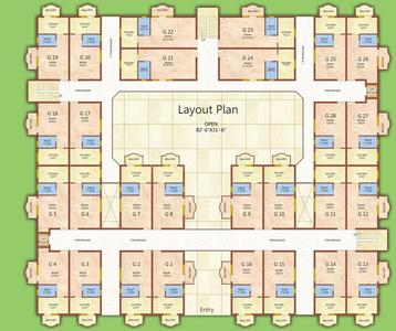Project Image of 536.0 - 611.0 Sq.ft 1 BHK Apartment for buy in Basera Hare Krishna Dham