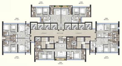 Project Image of 660.0 - 1404.0 Sq.ft 2 BHK Apartment for buy in The Aga Hall Estate