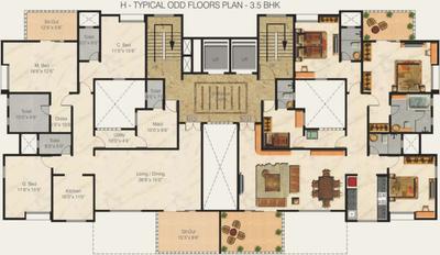 Project Image of 988.0 - 1483.0 Sq.ft 2 BHK Apartment for buy in Nyati Equatorial