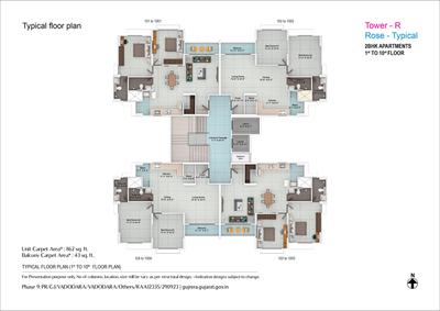 Project Image of 905.0 - 1710.0 Sq.ft 2 BHK Apartment for buy in Pratham Bluets