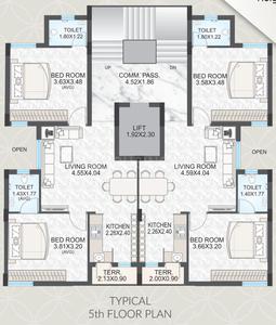 Project Image of 568.0 - 573.0 Sq.ft 2 BHK Apartment for buy in Tapee Nandan Heights