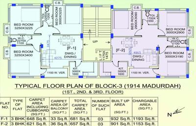 Project Image of 1153.0 - 1214.0 Sq.ft 3 BHK Apartment for buy in Oiendrila Moni Star
