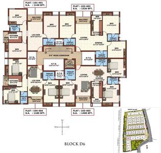 Project Image of 580.0 - 1400.0 Sq.ft 1 BHK Apartment for buy in Prince Village