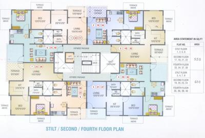 Project Image of 545.0 - 1085.0 Sq.ft 1 BHK Apartment for buy in Media Shrushti Phase I