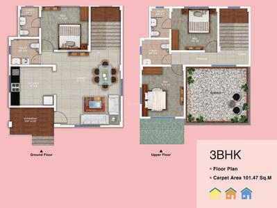 Project Image of 546.0 - 1092.0 Sq.ft 1 BHK Villa for buy in Bhide Euro Ville Phase I Villa