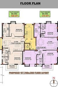 Project Image of 1020.0 - 1310.0 Sq.ft 2 BHK Apartment for buy in Pratima Enclave