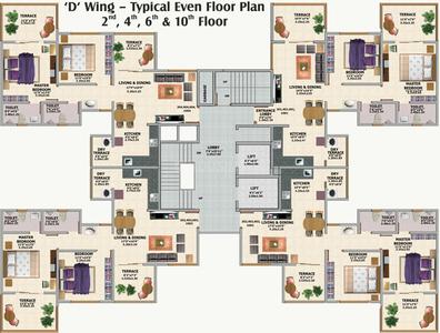 Project Image of 358.0 - 632.0 Sq.ft 1 BHK Apartment for buy in Saakshi Parvatara Phase 1