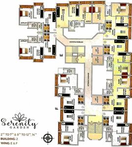 Project Image of 384.0 - 543.0 Sq.ft 1 BHK Apartment for buy in Unity Serenity Gardens Wing E And F