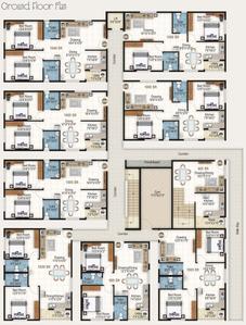 Project Image of 1000.0 - 1195.0 Sq.ft 2 BHK Apartment for buy in Home Town The Address