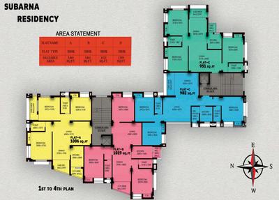 Project Image of 1314.0 - 1464.0 Sq.ft 3 BHK Apartment for buy in Subarna Residency