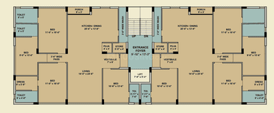 Project Image of 0.0 - 1672.39 Sq.ft 4 BHK Apartment for buy in Shreeji Chaitanya
