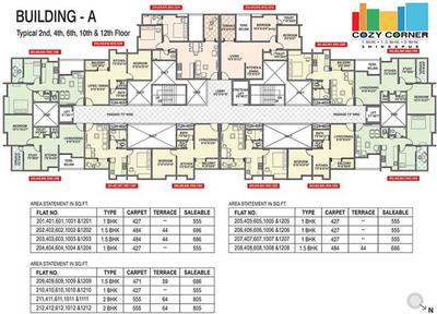 Project Image of 369.0 - 548.0 Sq.ft 1 BHK Apartment for buy in Cozy Corner