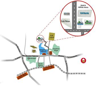 Project Image of 1295.0 - 2335.0 Sq.ft 2 BHK Apartment for buy in Aparna Hill Park Lake Breeze