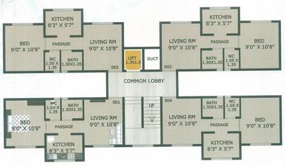 Project Image of 324.0 - 369.0 Sq.ft 1 BHK Apartment for buy in Dreamz Park Freesia Flora Iris Zinnia Aster And Tulip