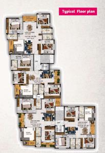 Project Image of 1240.0 - 1509.0 Sq.ft 3 BHK Apartment for buy in Meera Vasantham
