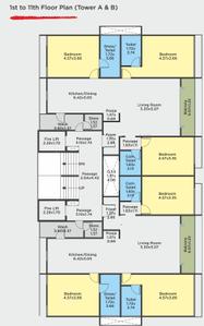 Project Image of 0.0 - 1535.0 Sq.ft 3 BHK Apartment for buy in Vakratund 45