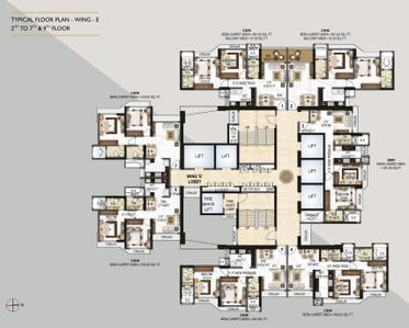 Project Image of 591.0 - 702.0 Sq.ft 2 BHK Apartment for buy in Royal Lagoon E Wing