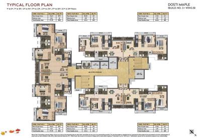 Project Image of 0.0 - 662.0 Sq.ft 2 BHK Apartment for buy in Dosti West County Phase 6 Dosti Maple