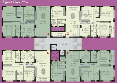 Project Image of 865.0 - 2358.0 Sq.ft 2 BHK Apartment for buy in Natural City