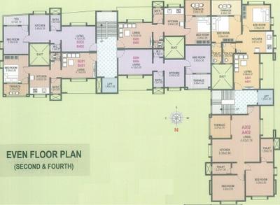 Project Image of 450.0 - 482.0 Sq.ft 1 BHK Apartment for buy in Aryan Galaxy