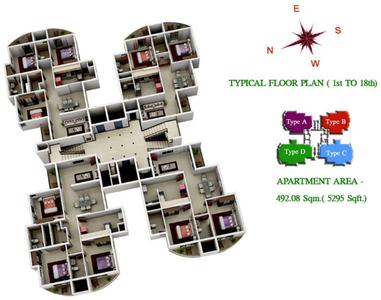 Project Image of 483.0 - 4762.0 Sq.ft 1 BHK Apartment for buy in Landmark Acropolis