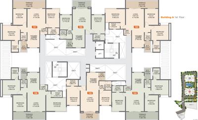 Project Image of 602.0 - 875.0 Sq.ft 2 BHK Apartment for buy in Rohan Ishan Wing A 5 To 11 Floor