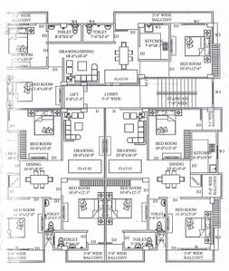 Project Image of 840.0 - 889.0 Sq.ft 3 BHK Apartment for buy in SM Devi Dayal Enclave