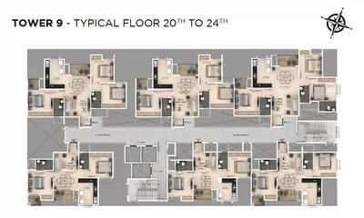 Project Image of 986.0 - 1494.0 Sq.ft 2 BHK Apartment for buy in Provident Botanico