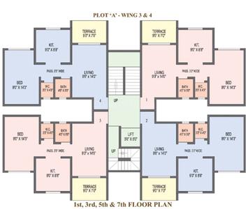 Project Image of 332.0 - 456.0 Sq.ft 1 BHK Apartment for buy in SCGK Royal Castle Building 1 3 4 5
