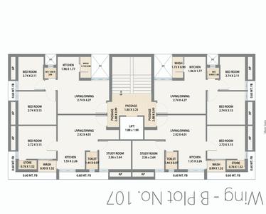 Project Image of 349.72 - 375.01 Sq.ft 1.5 BHK Apartment for buy in Shyama