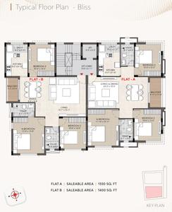 Project Image of 1350.0 - 1515.0 Sq.ft 3 BHK Apartment for buy in Ocean Pearl And Bliss