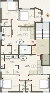 Project Image of 540.0 - 564.0 Sq.ft 2 BHK Apartment for buy in Maruti Palace A