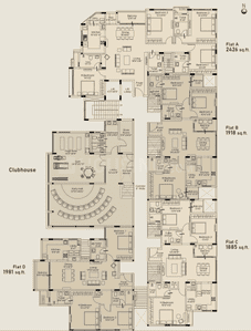 Project Image of 1885.0 - 2426.0 Sq.ft 3 BHK Apartment for buy in Appaswamy Arcus
