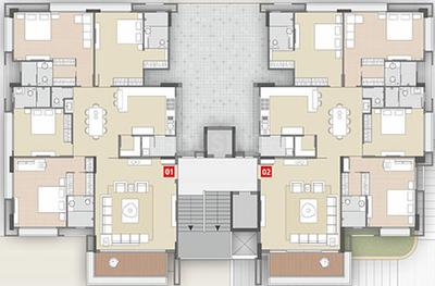 Project Image of 2169.25 - 2195.51 Sq.ft 4 BHK Apartment for buy in Sangini Emperia