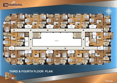 Project Image of 915.0 - 1000.0 Sq.ft 2 BHK Apartment for buy in Creations Diadem