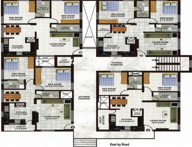 Project Image of 1018.0 - 1414.0 Sq.ft 2 BHK Apartment for buy in KVVSV Sai Sannidhi