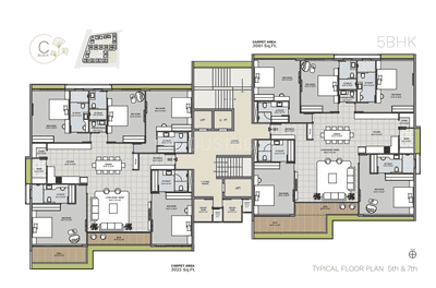 Project Image of 1911.0 - 6203.0 Sq.ft 3 BHK Apartment for buy in Avadh Ercole