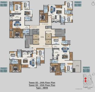 Project Image of 1794.0 - 5143.0 Sq.ft 2.5 BHK Apartment for buy in Sattva Aangane