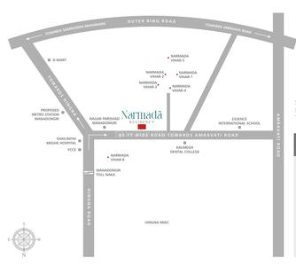 Project Image of 1085.0 - 1374.0 Sq.ft 2 BHK Apartment for buy in Narmada Residency
