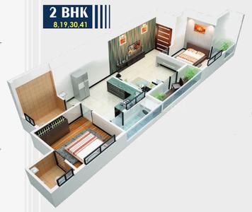 Project Image of 369.0 - 640.0 Sq.ft 1 BHK Apartment for buy in Vikas Gemini Heights III Apartment