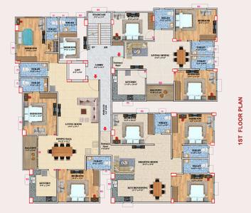 Project Image of 1650.4 - 2594.35 Sq.ft 3 BHK Apartment for buy in Rudra Radhe Krishna Enclave