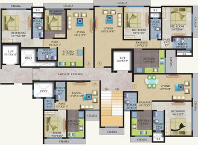 Project Image of 538.0 - 636.0 Sq.ft 2 BHK Apartment for buy in Buildtech Shri Krishna Kunj
